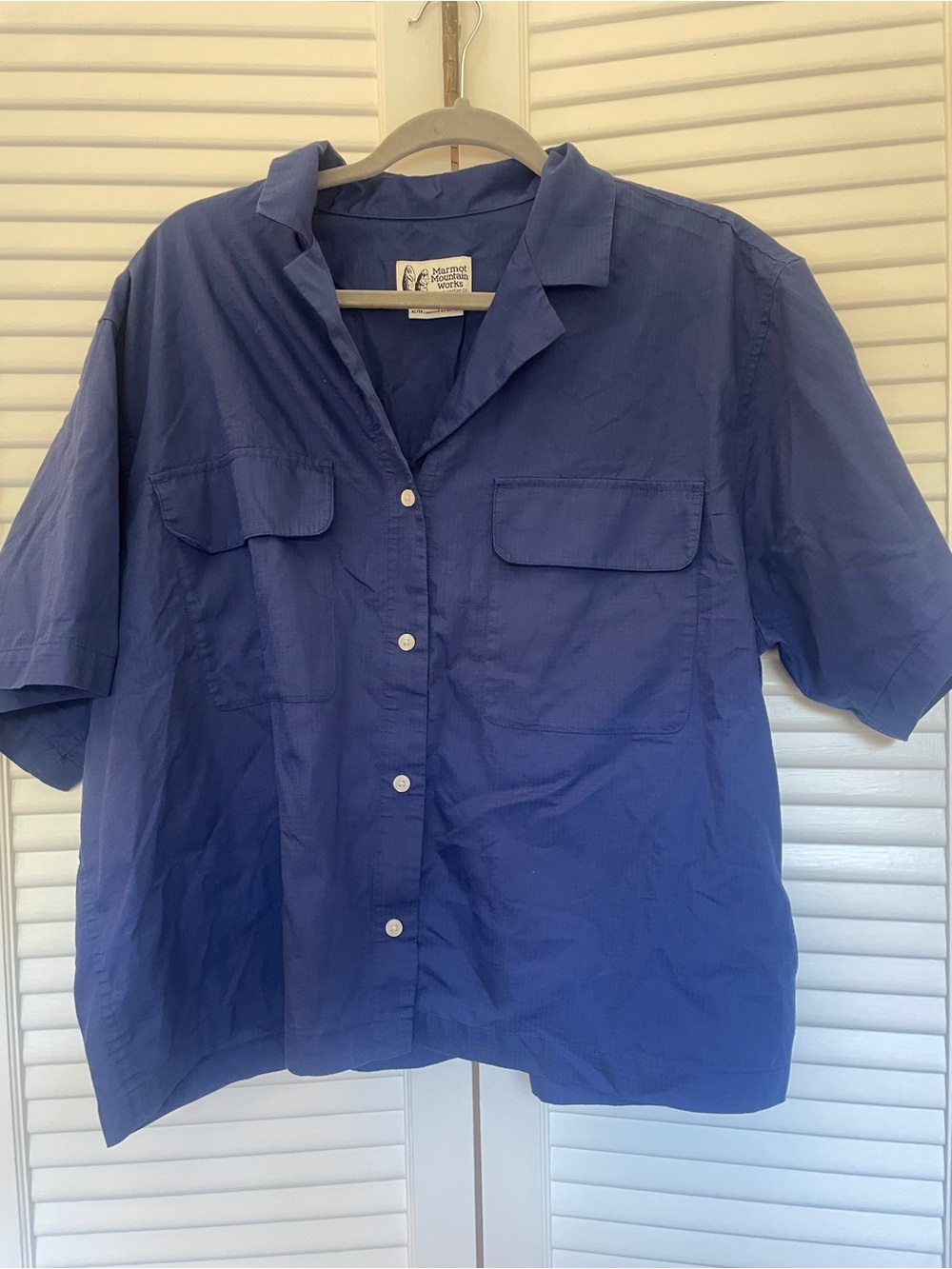 Marmot Muir Blue Camp Short-Sleeve Shirt